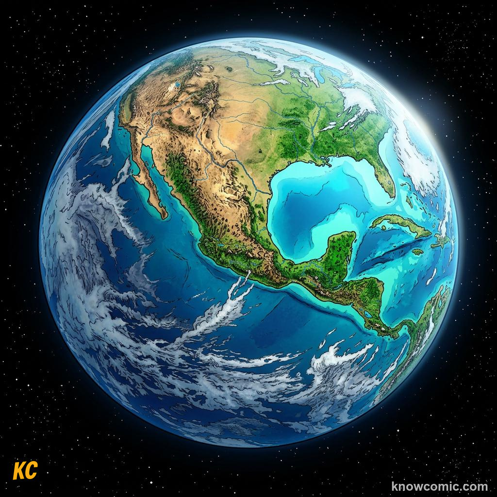 Comic panel about rocky vs gas planets: what's the difference?: Venus, educational kids illustration