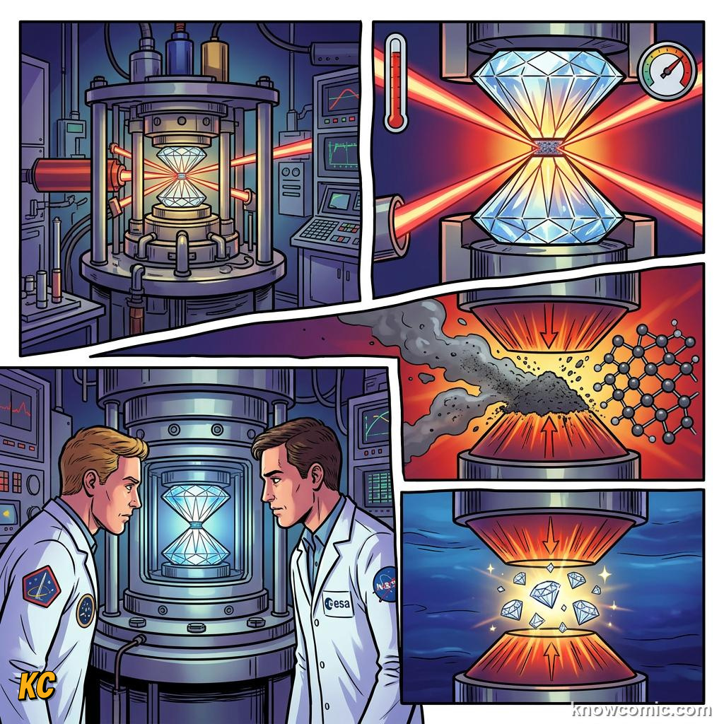 Comic panel about neptune: windy blue world: Deep, educational kids illustration