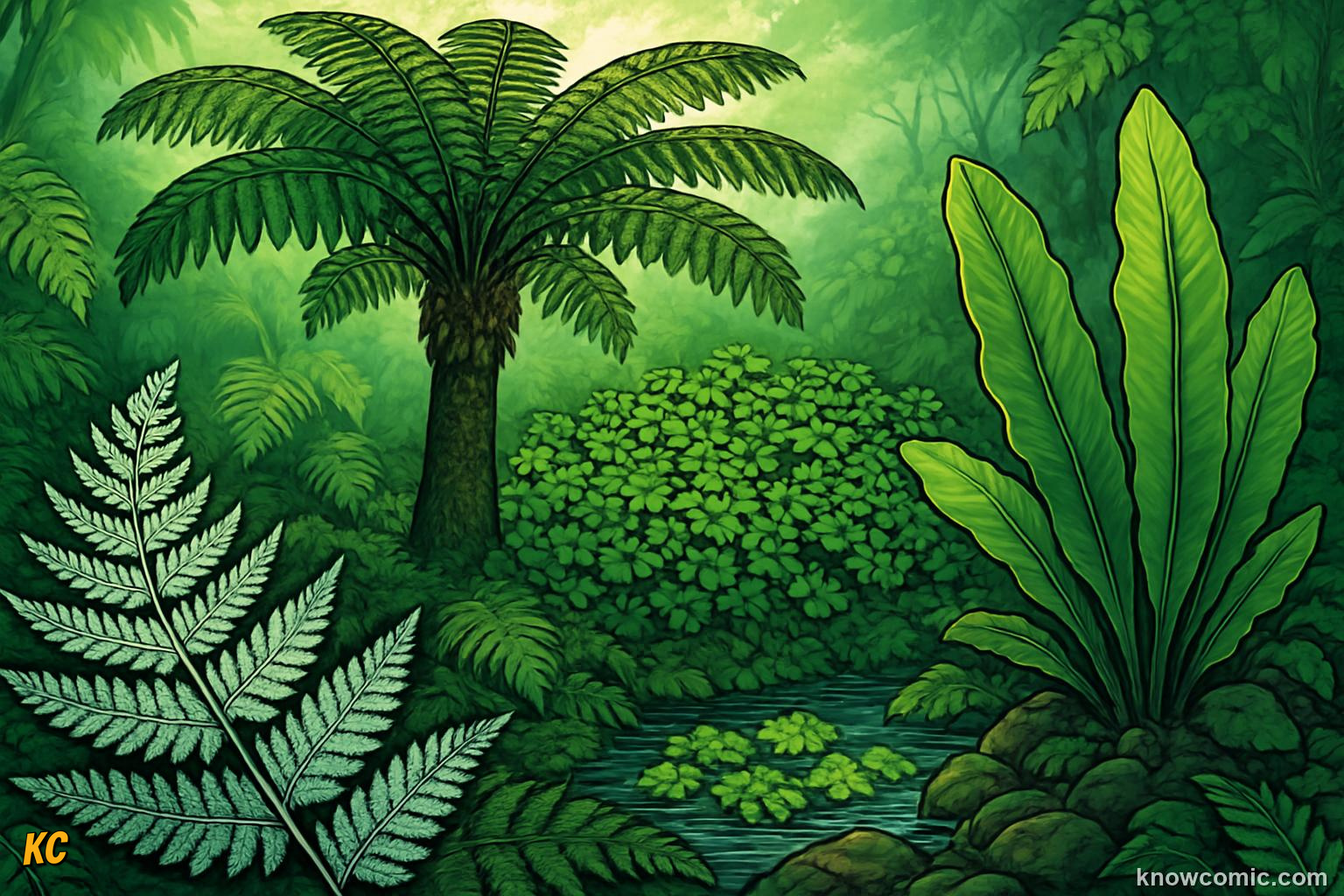 Diverse modern ferns from 12000 species surviving on every continent after five mass extinctions
