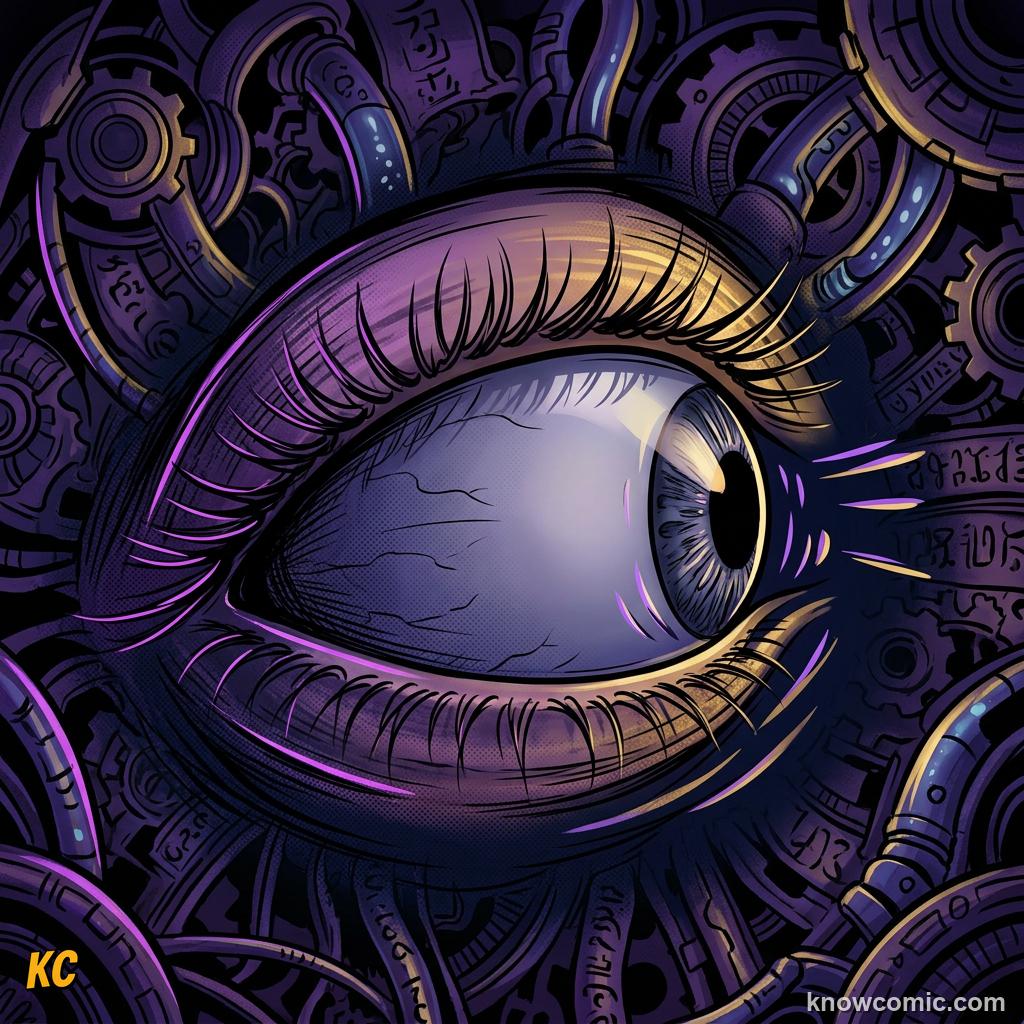Close up of a closed eyelid with the eye darting quickly during dreaming sleep