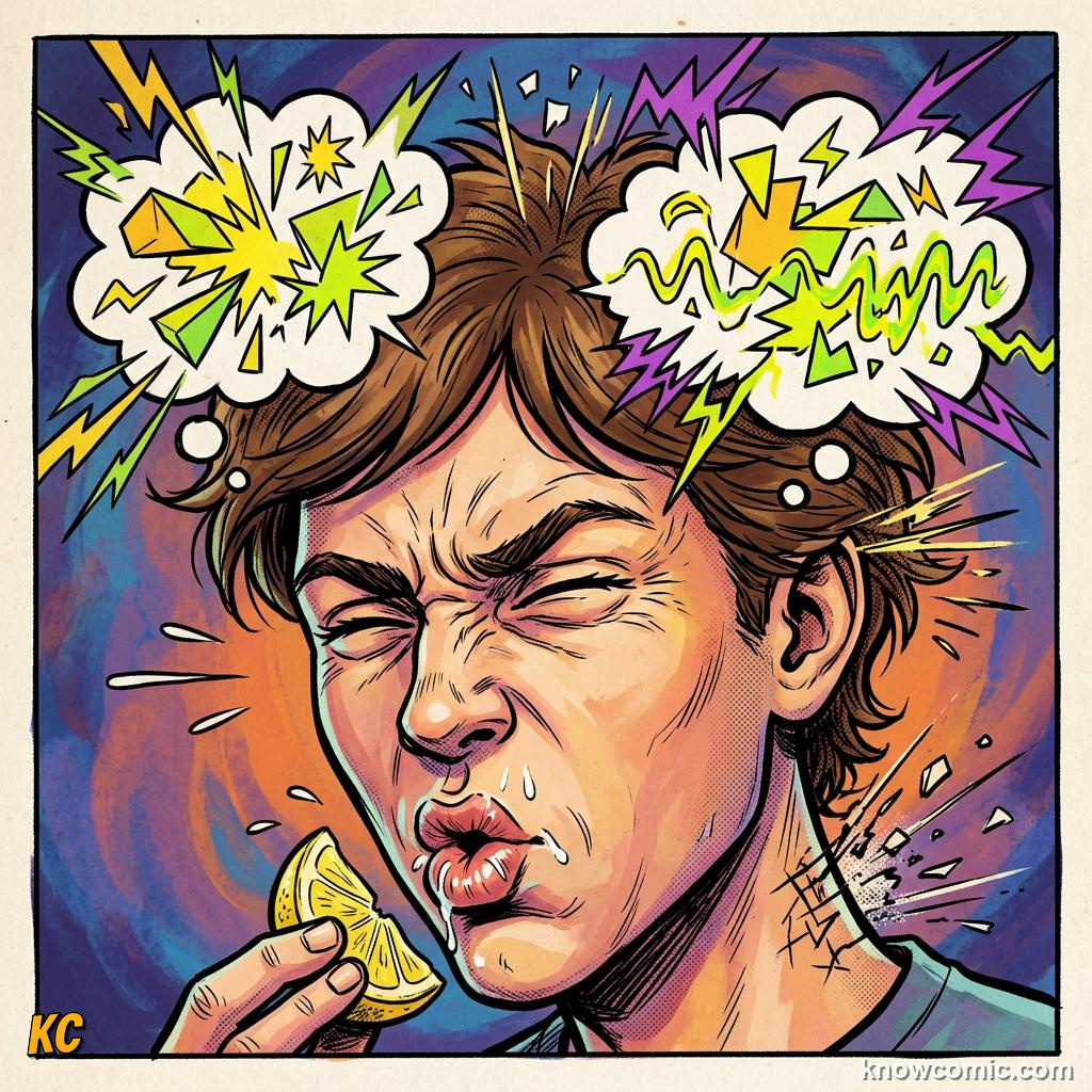 Comic illustration: the redness of red and other sensory qualia