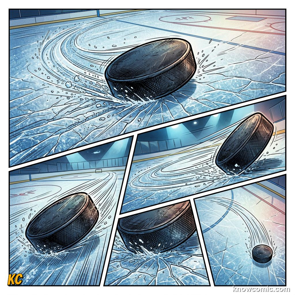 Comic panel about balanced & unbalanced forces: Still Or Constant Speed, Slide, educational kids illustration