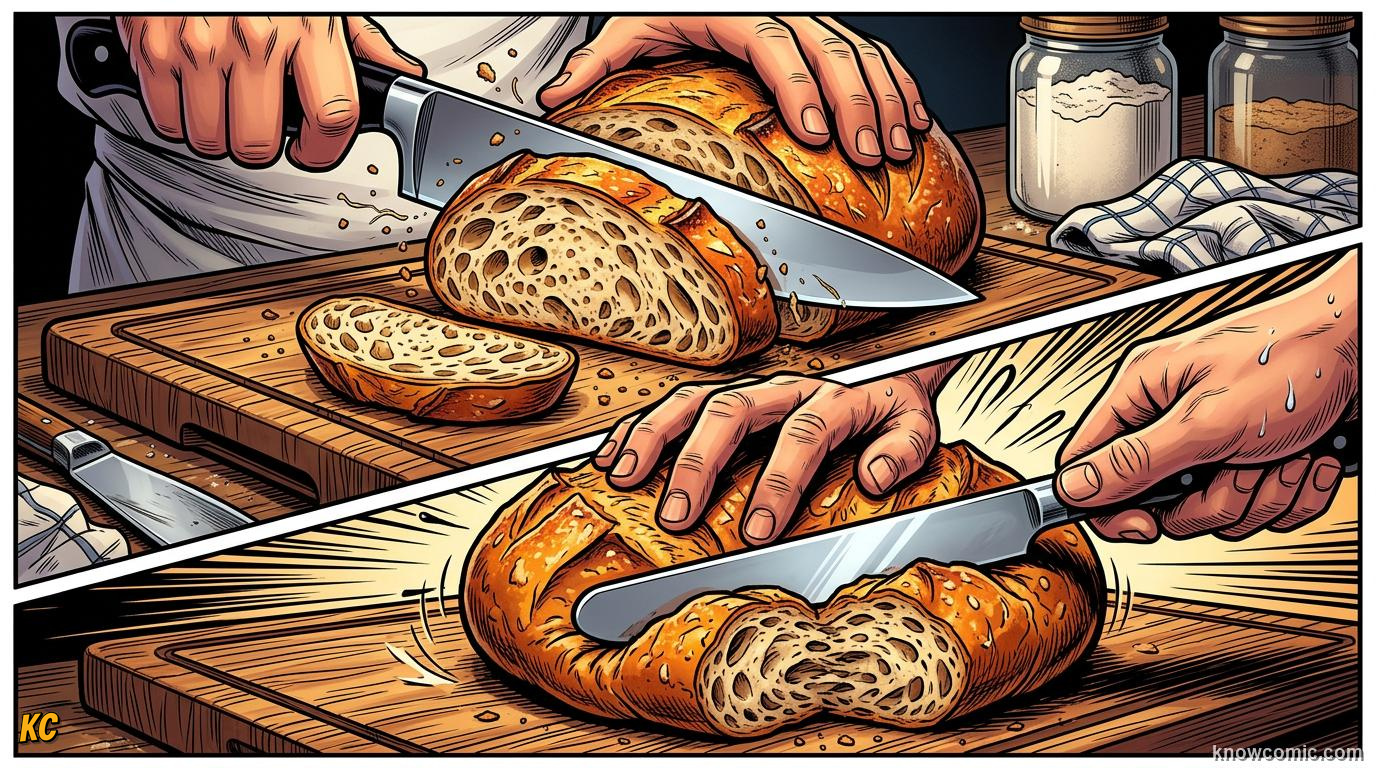 Comic panel about pressure: force over area: What Is Pressure?, educational kids illustration
