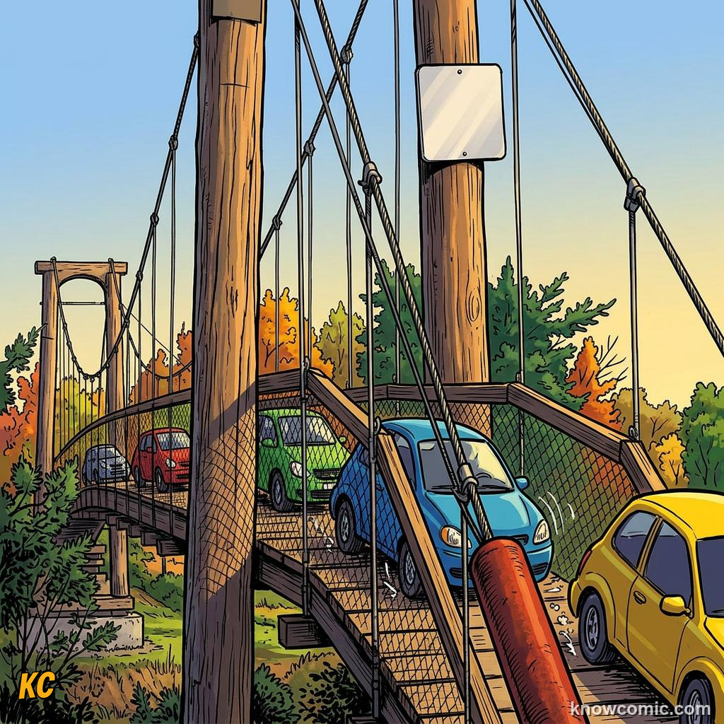 Comic panel about weight vs mass: the difference: Getting The Words Right, Build, educational kids illustration