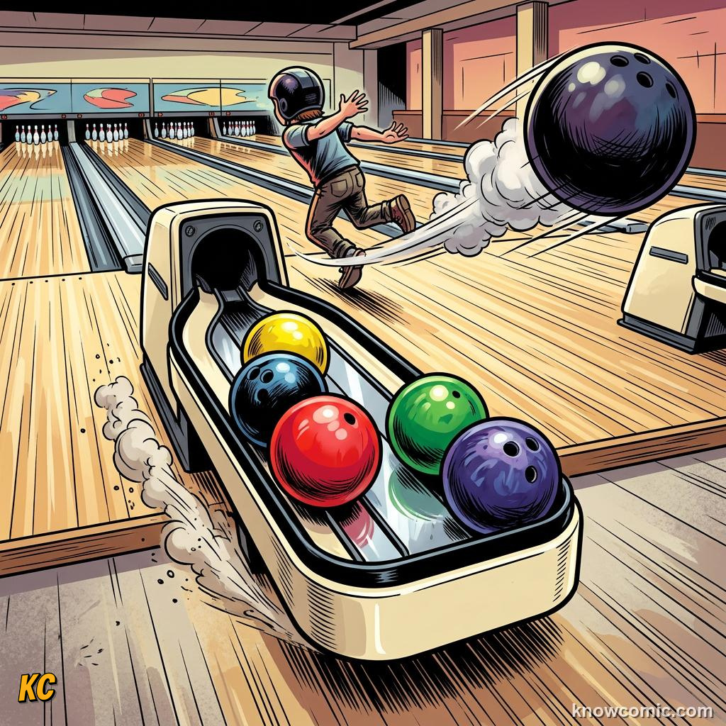 Comic panel about rockets: action & reaction in space: Mass, educational kids illustration