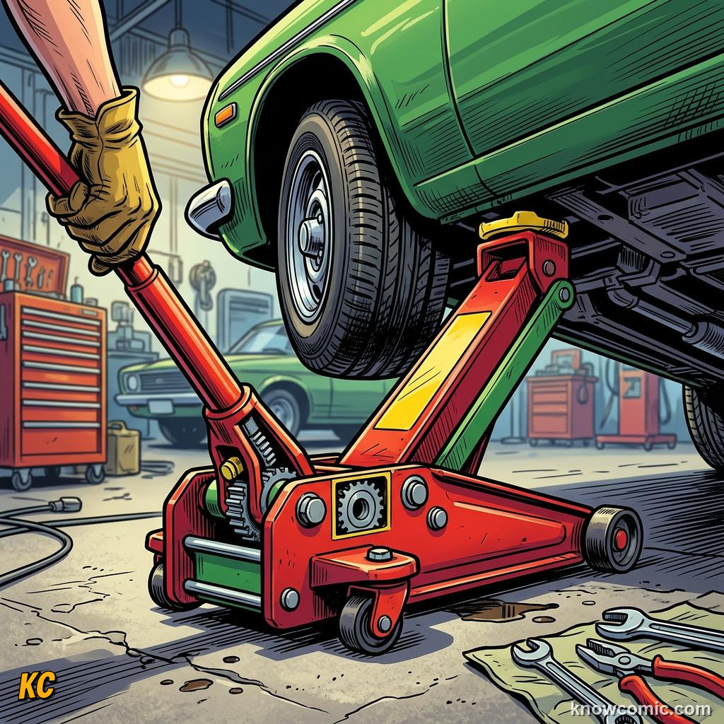 Comic panel about simple machines: levers & ramps: Machines That Change Force, Lever, educational kids illustration