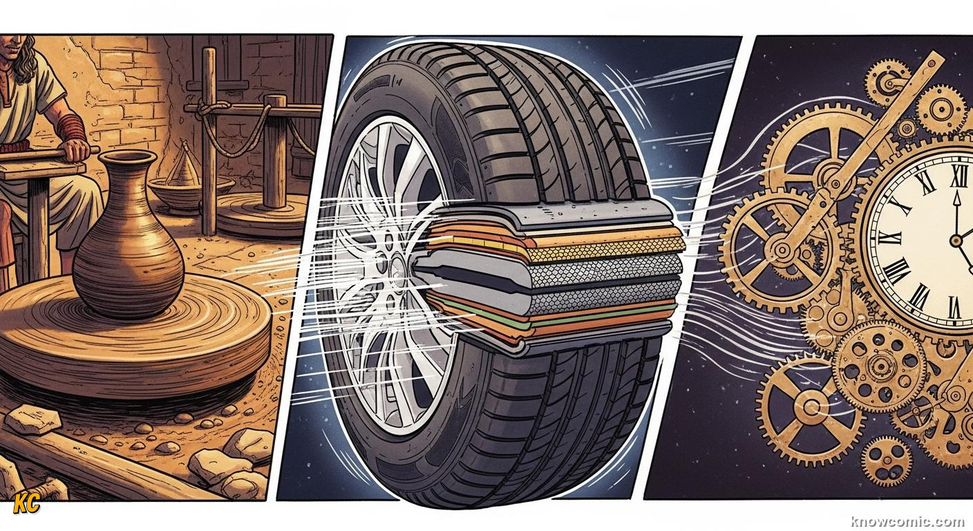 Modern vehicles including cars scooters and jet engines all using wheel principles