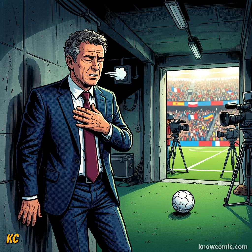 Comic panel titled when music meets football, labelled anthems, from the KnowComic World Cup 2026 lesson on opening match & ceremonies