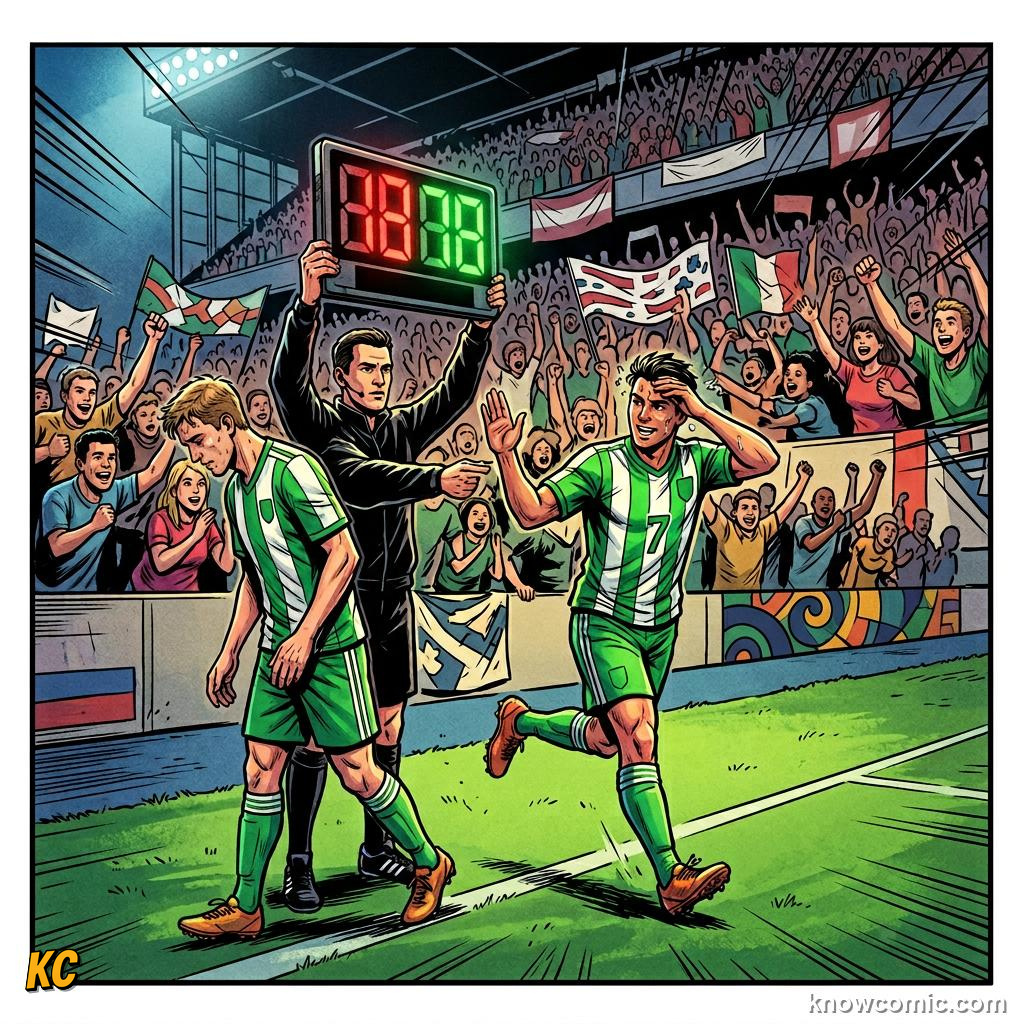 Comic panel titled put it all together, labelled timing, from the KnowComic World Cup 2026 lesson on how to watch like an expert