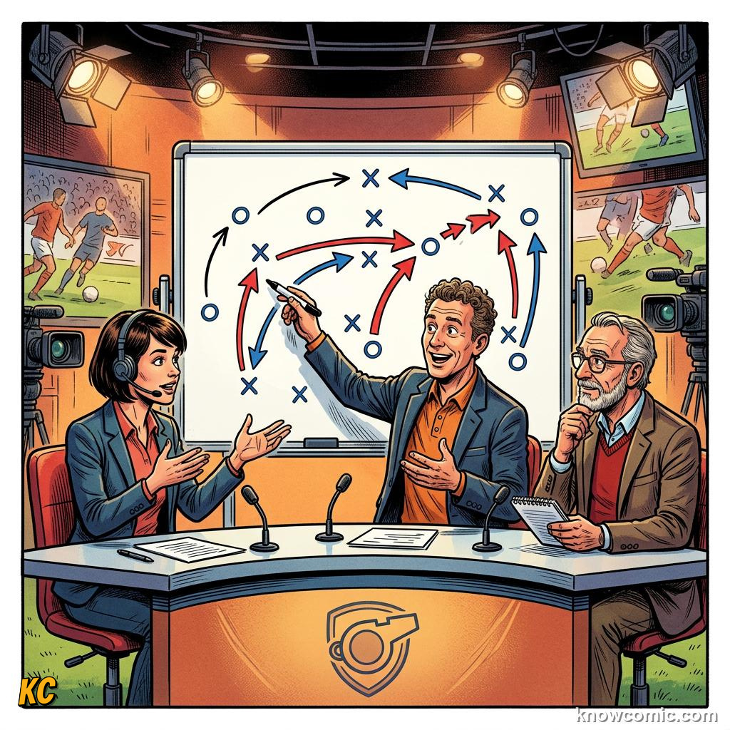 Comic panel titled put it all together, labelled shape, from the KnowComic World Cup 2026 lesson on how to watch like an expert