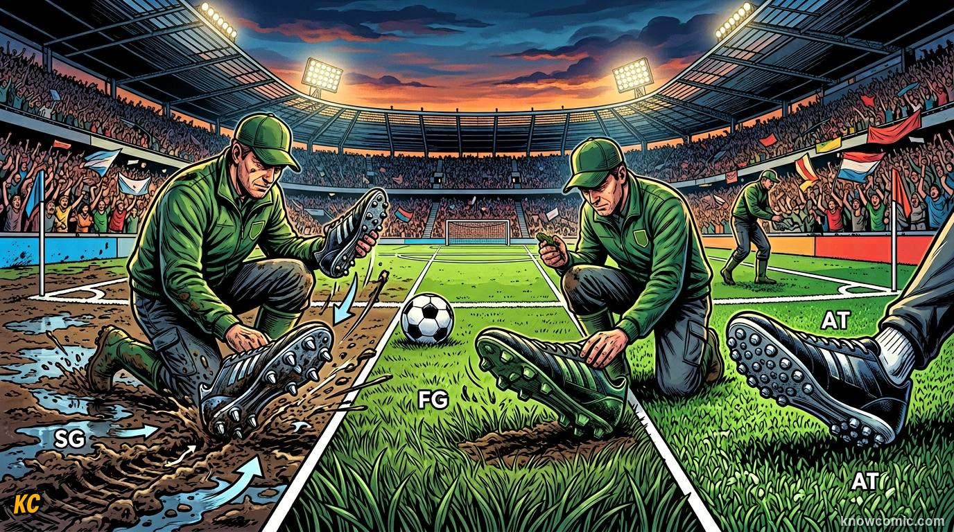 Comic panel titled the gps vest revolution, labelled under the shirt, from the KnowComic World Cup 2026 lesson on boots & wearable tech