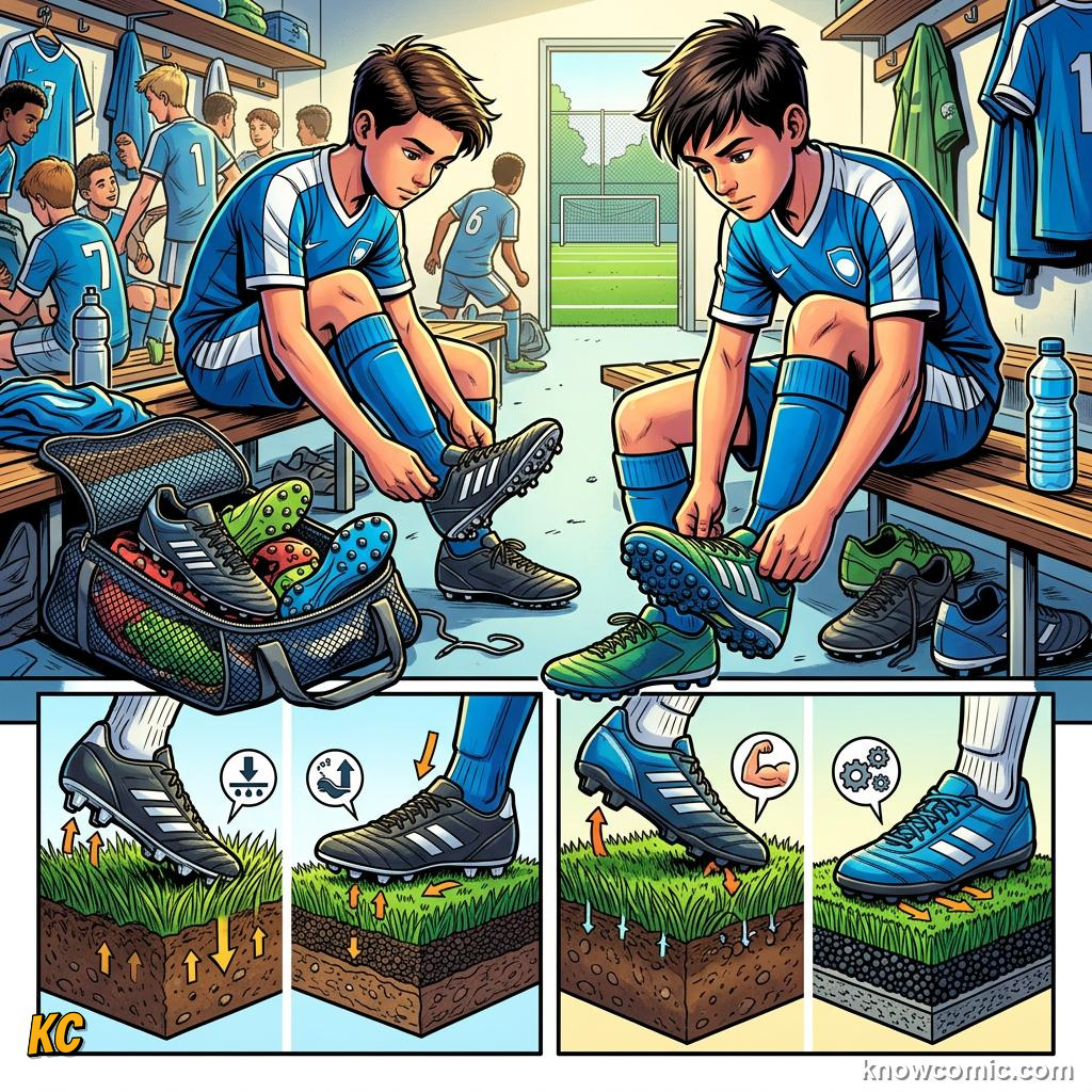 Comic panel titled the gps vest revolution, labelled speed, from the KnowComic World Cup 2026 lesson on boots & wearable tech