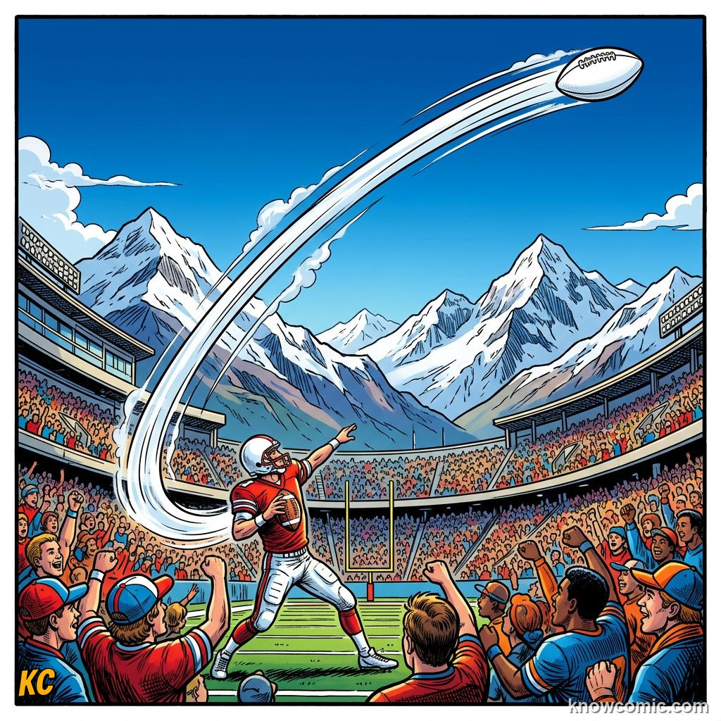 Comic panel titled sound that shakes the stadium, labelled hybrid, from the KnowComic World Cup 2026 lesson on stadium science