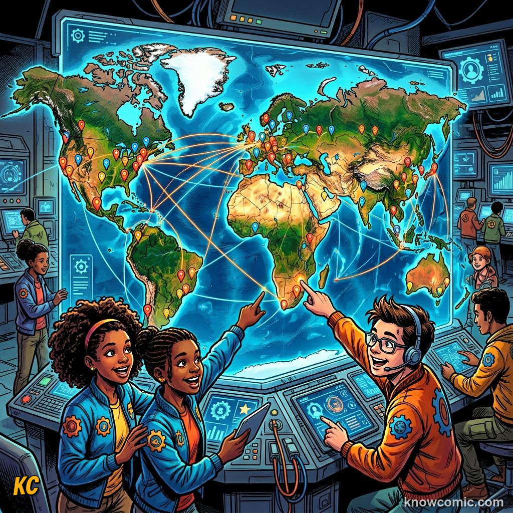 Comic panel titled how scouts spot a crack, labelled matchups, from the KnowComic World Cup 2026 lesson on scouts & analysts