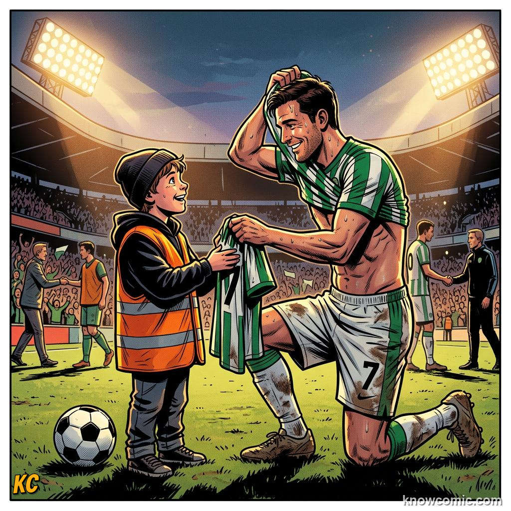 Comic panel titled why helpers matter, labelled info, from the KnowComic World Cup 2026 lesson on volunteers & ball kids