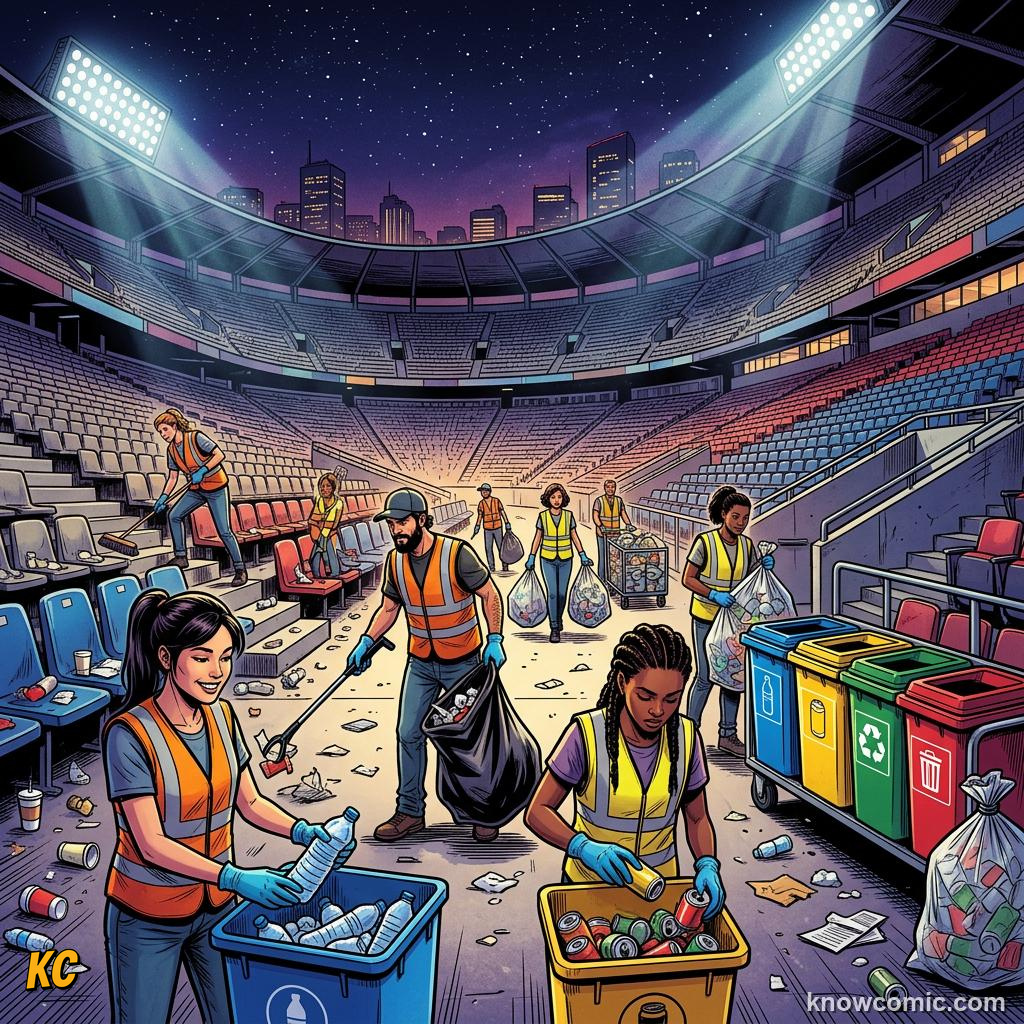 Comic panel titled why helpers matter, labelled access, from the KnowComic World Cup 2026 lesson on volunteers & ball kids