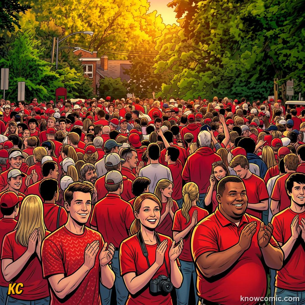 Comic panel titled tifos that steal the show, labelled viral, from the KnowComic World Cup 2026 lesson on fans, chants & colours