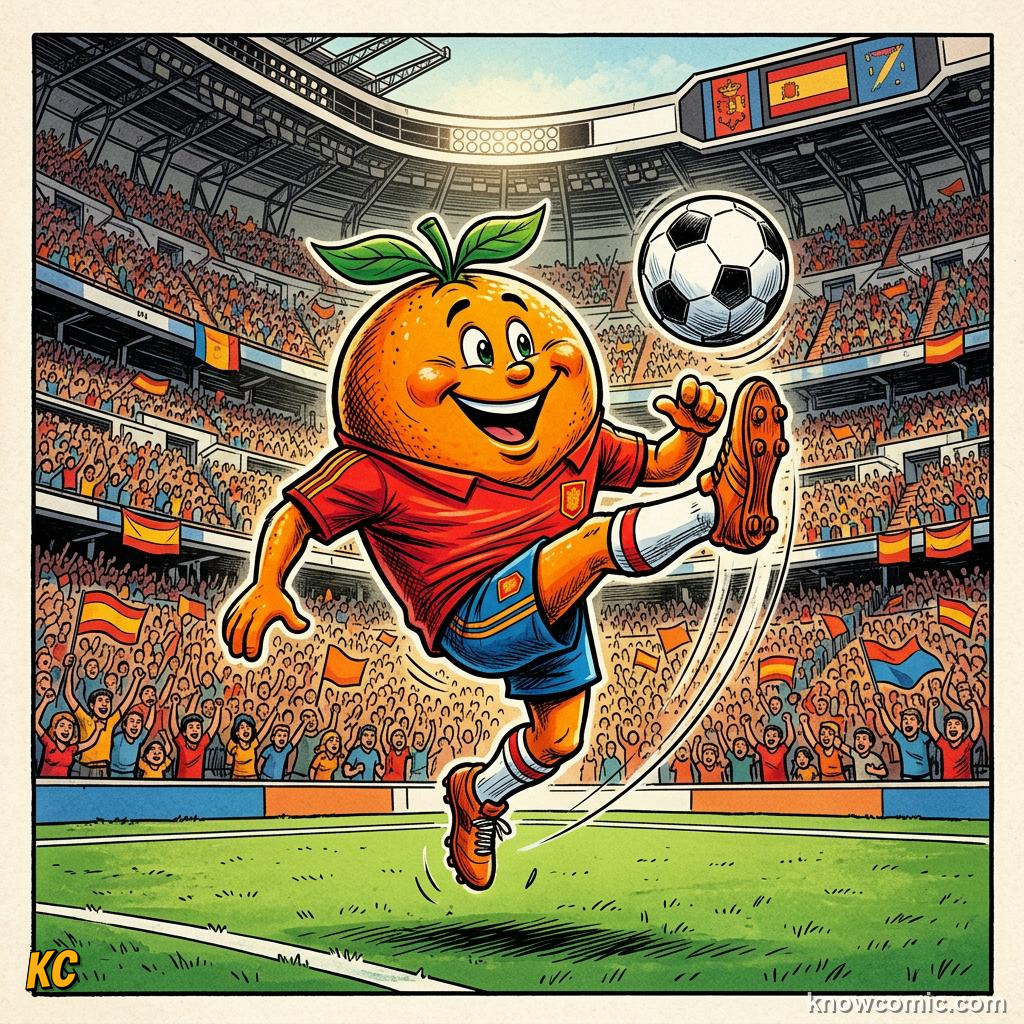 Comic panel titled mascots for the social media age, labelled willie, from the KnowComic World Cup 2026 lesson on mascots & match balls