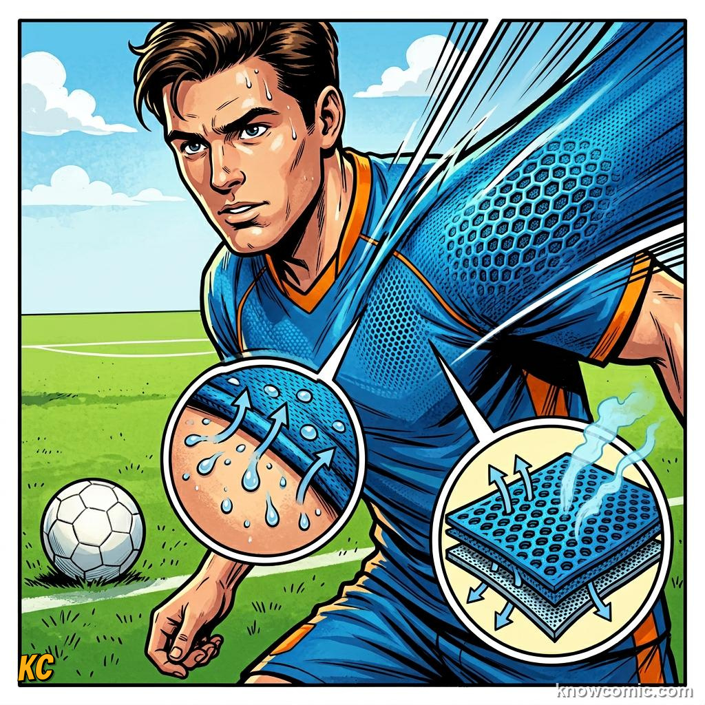 Comic panel titled wear your colours with pride, labelled 1990s, from the KnowComic World Cup 2026 lesson on kits & colours