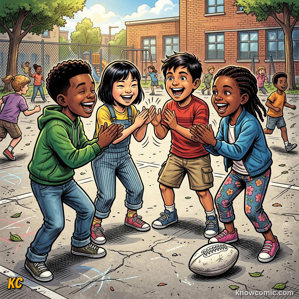 Comic panel titled your playlist for the next tournament, labelled travel, from the KnowComic World Cup 2026 lesson on football & music