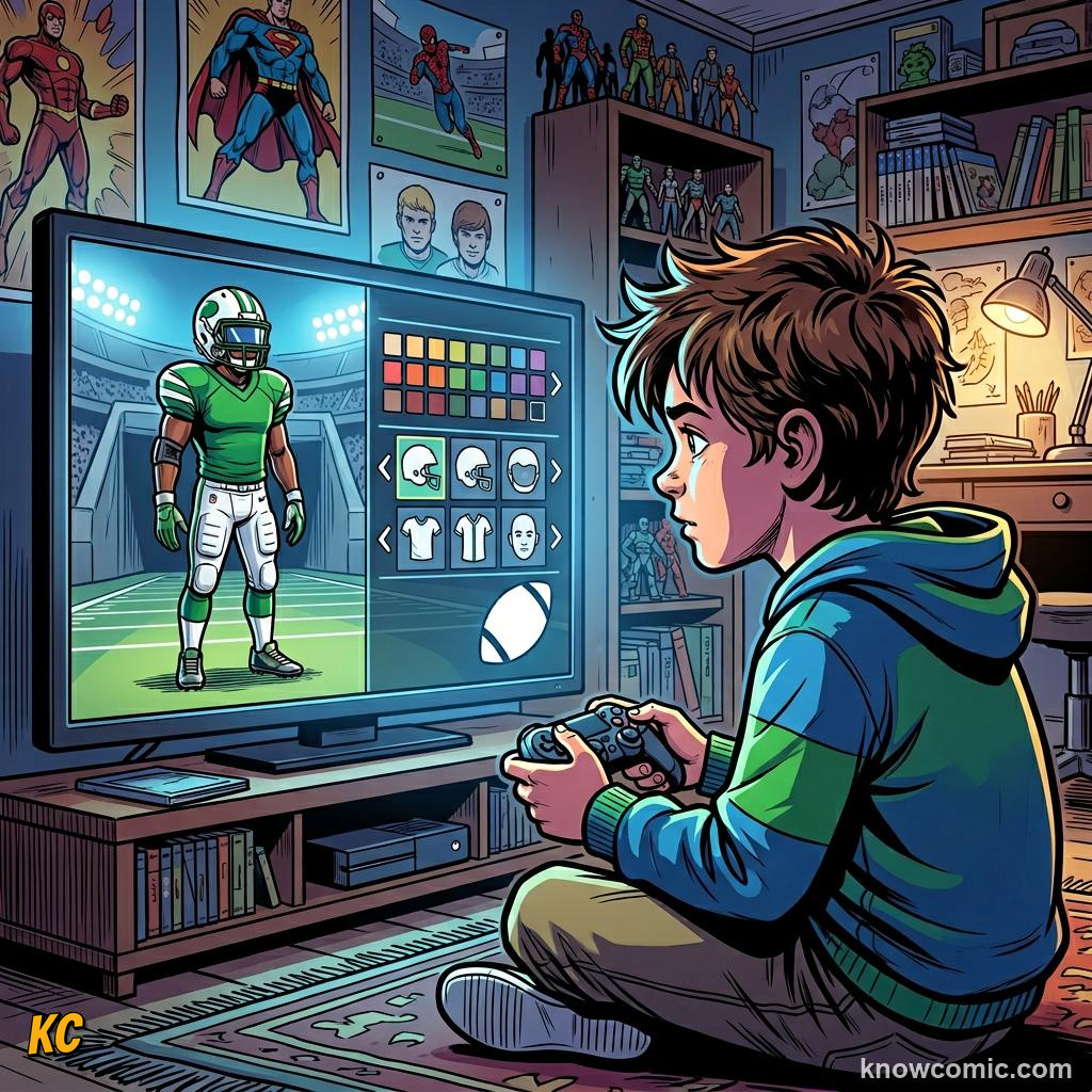 Comic panel titled when real clubs open their doors, labelled drama, from the KnowComic World Cup 2026 lesson on football in movies & games