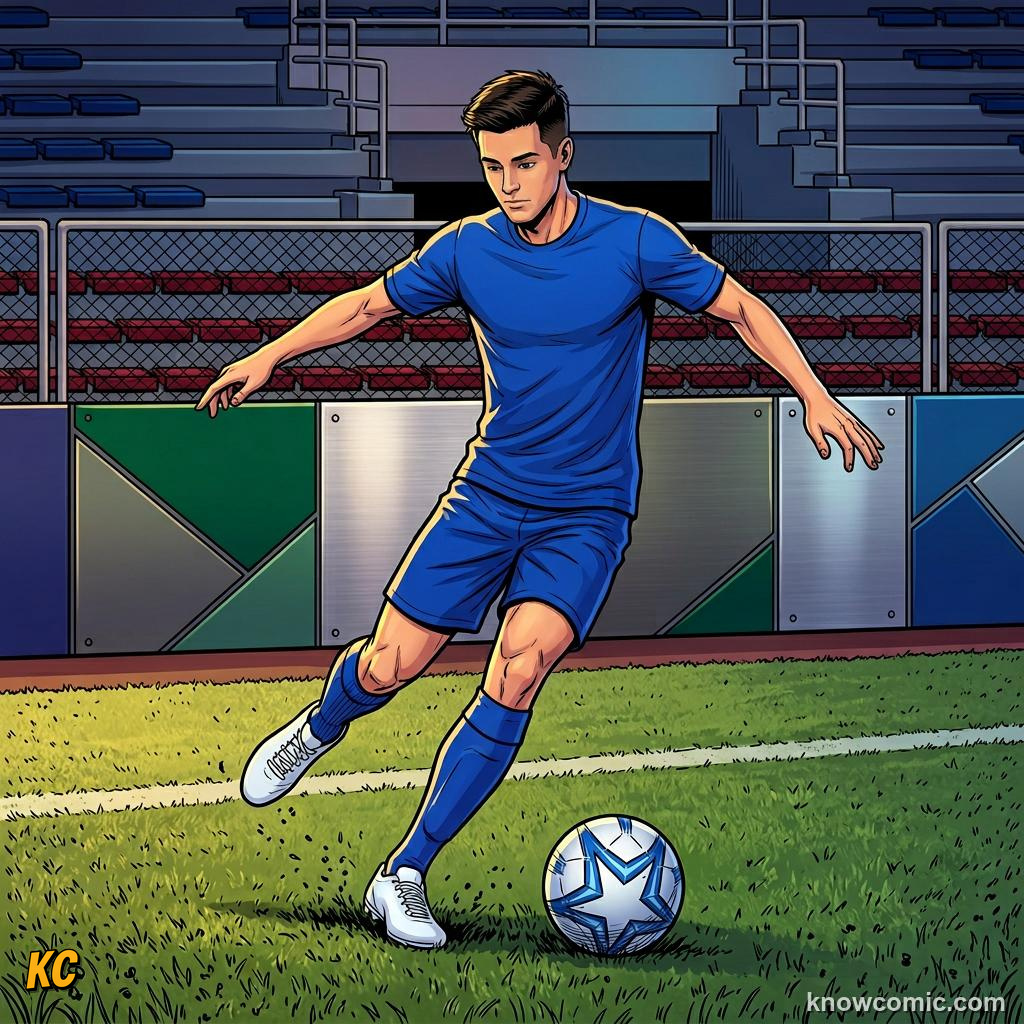 Comic panel titled the elegant maestro of france, labelled elegance, from the KnowComic World Cup 2026 lesson on zidane, r9 & the 2000s