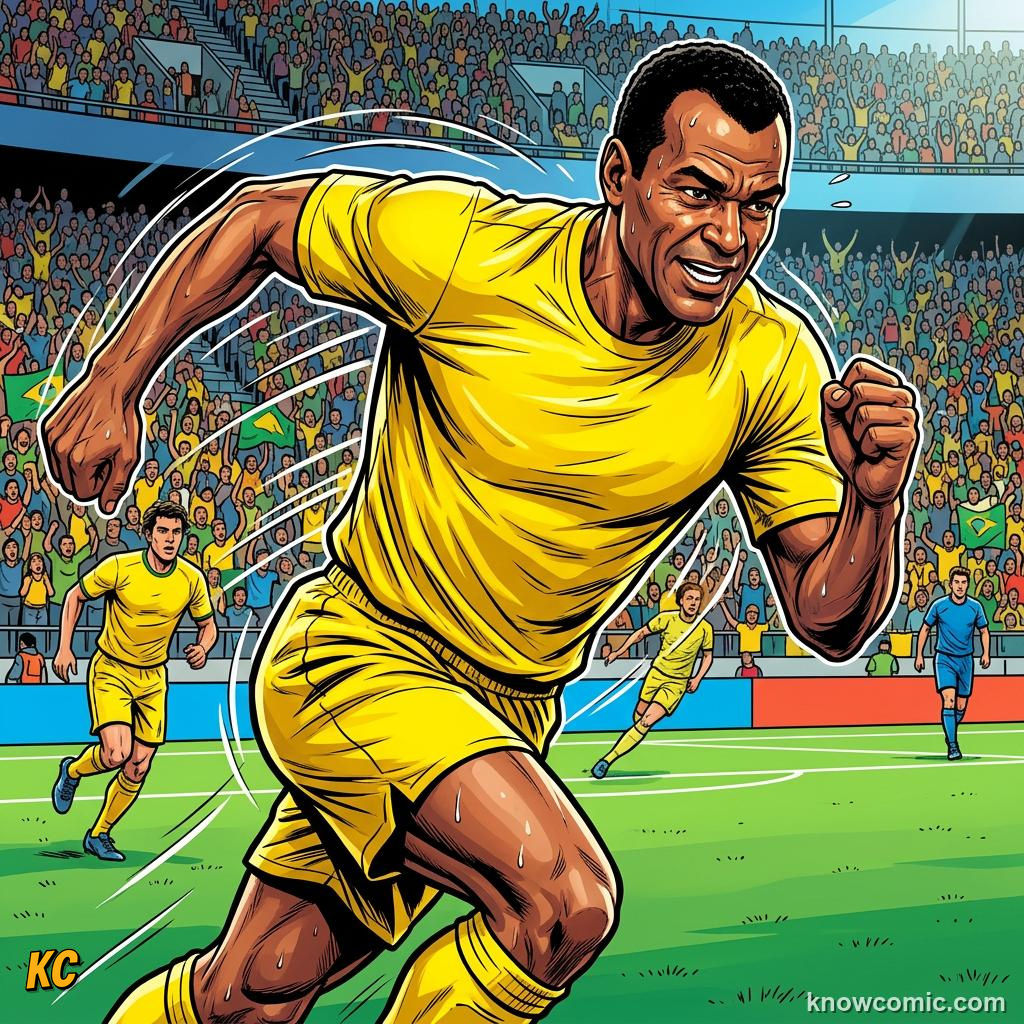 Comic panel titled defenders who led from the back, labelled cafu, from the KnowComic World Cup 2026 lesson on captains who lifted the cup