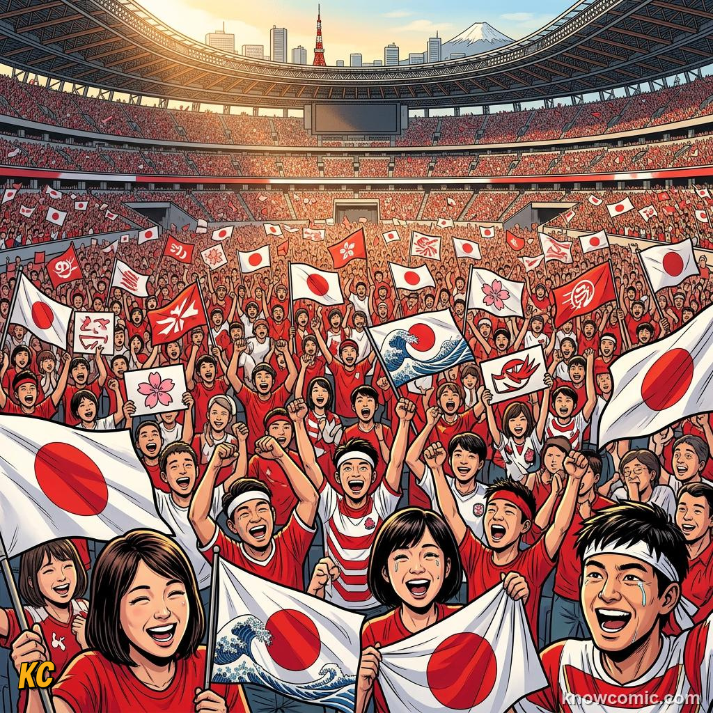 Comic panel titled every girl has the right to play, labelled japan 2011, from the KnowComic World Cup 2026 lesson on women legends: marta & more
