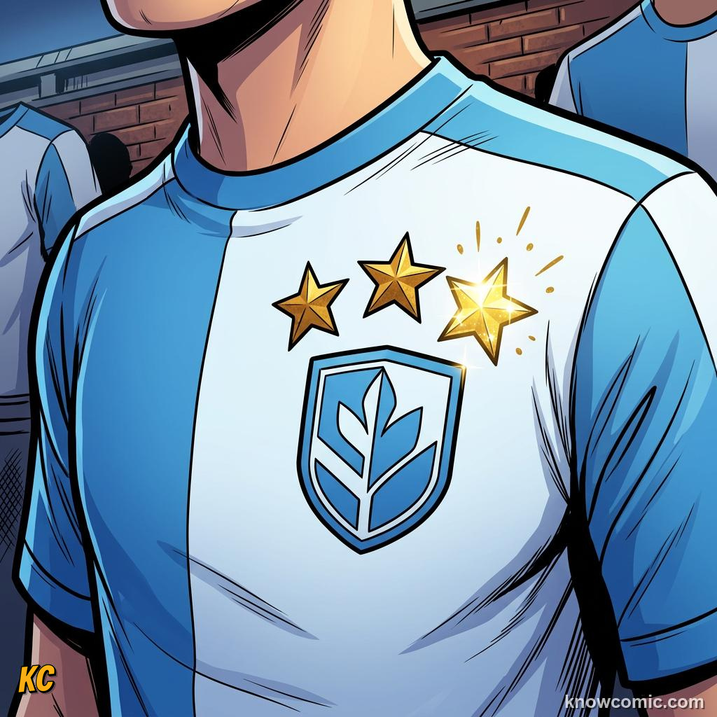 Comic panel titled when a trophy builds playgrounds and dreams, labelled argentina, from the KnowComic World Cup 2026 lesson on after the final whistle